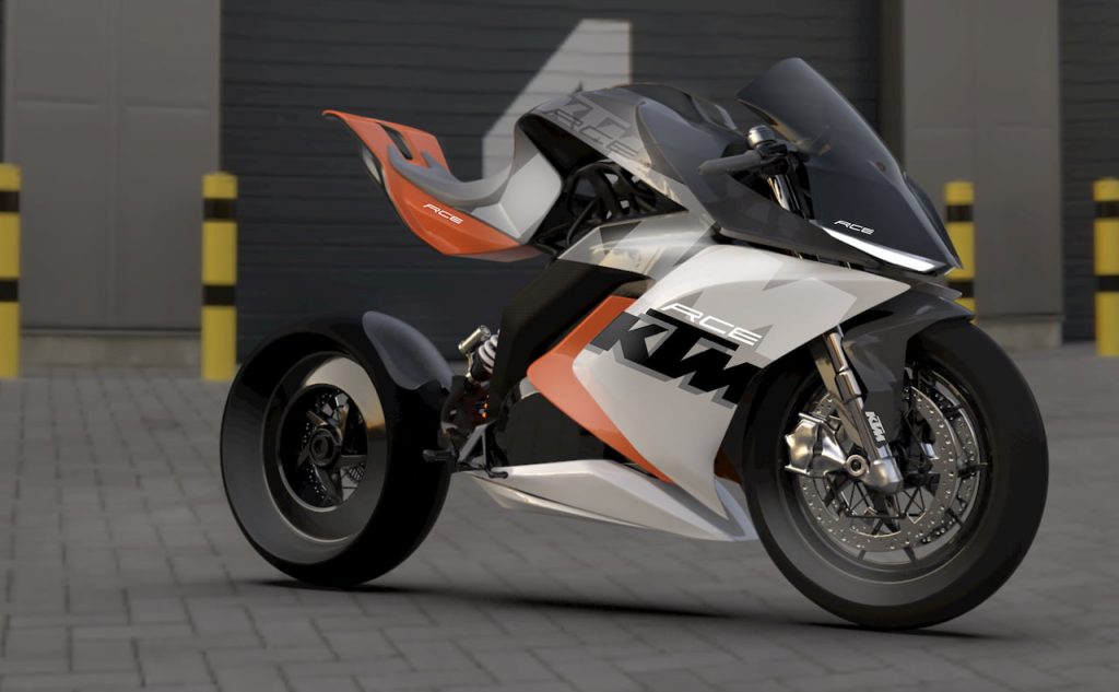 Indian designer envisions an 'electric' KTM RC motorcycle