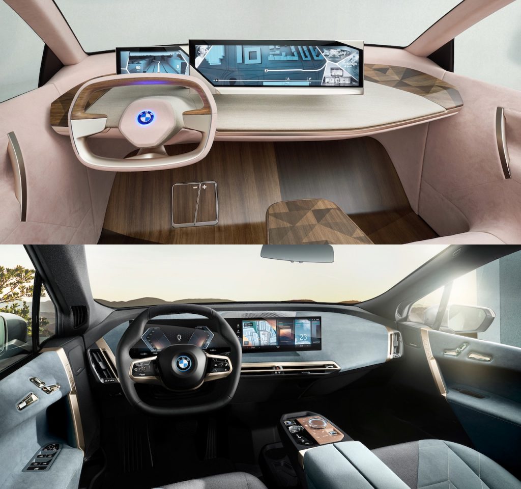 BMW iNext interior vs BMW iX interior